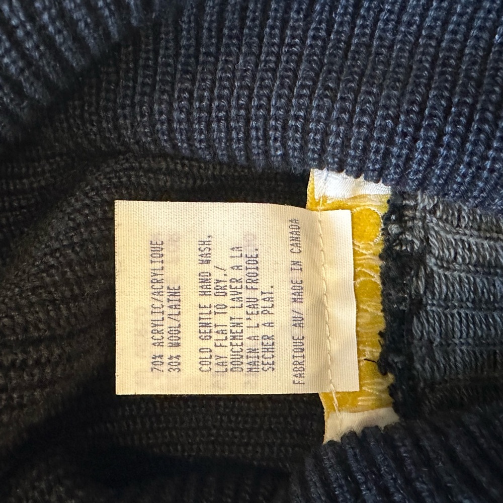 Linda Lundstrom Canada Black Turtleneck Sweater Size L View 5
